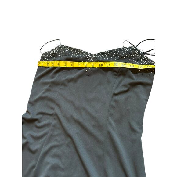 Dave and Johnny Black Sparkle Gown - Size 13/14 - Picture 6 of 16